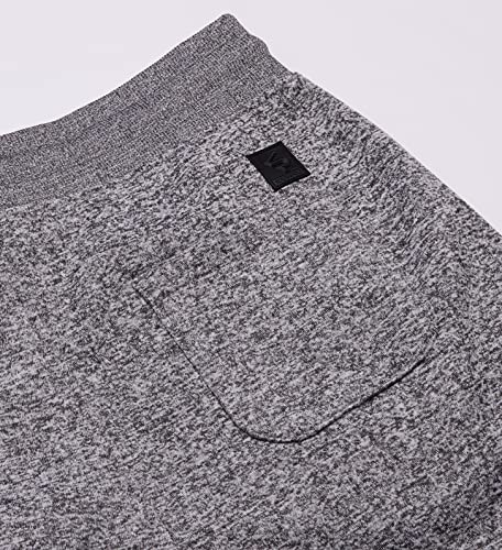 Southpole Men's Fleece Jogger, New Marled Grey, Small - Thumbnail 4