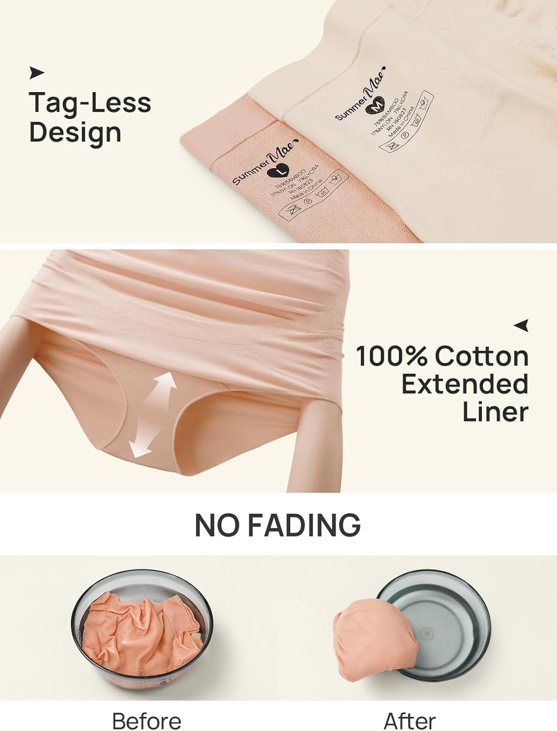 Summer Mae Maternity Underwear Soft Breathable High-Waist Pregnancy Seamless Over Bump Panties for Women - Image 6