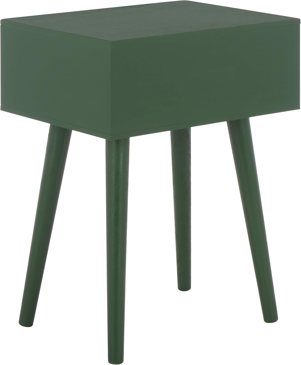 SAFAVIEH Home Collection - Lyle Garden Green Accent Table, 1 Drawer, Mid-Century Modern Design (ACC5702E)