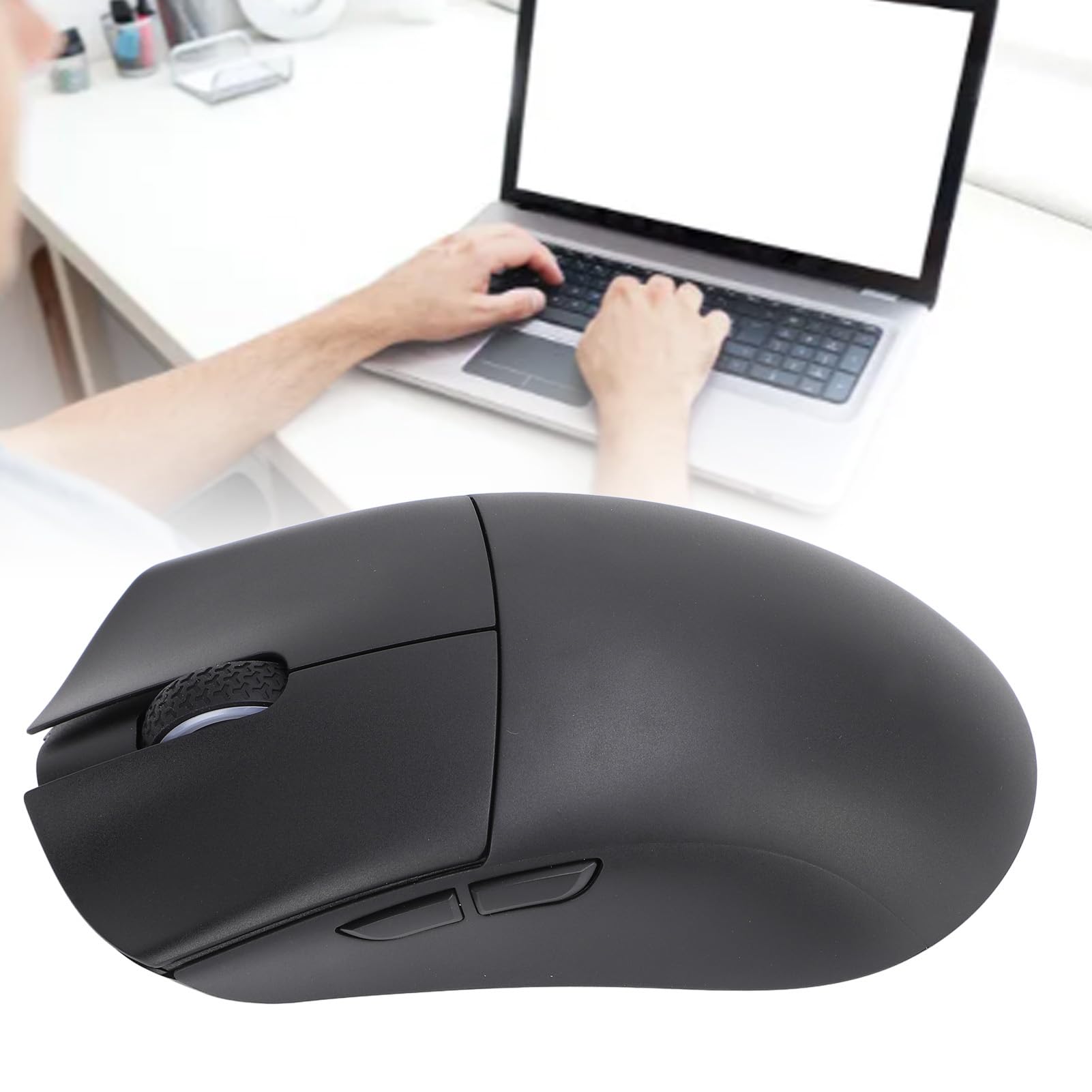 Vikye Mouse da Gioco Wireless 26000 DPI Tri Mode 2.4G USB C Sensore Ottico Mouse da Gioco Leggero per PC Portatile