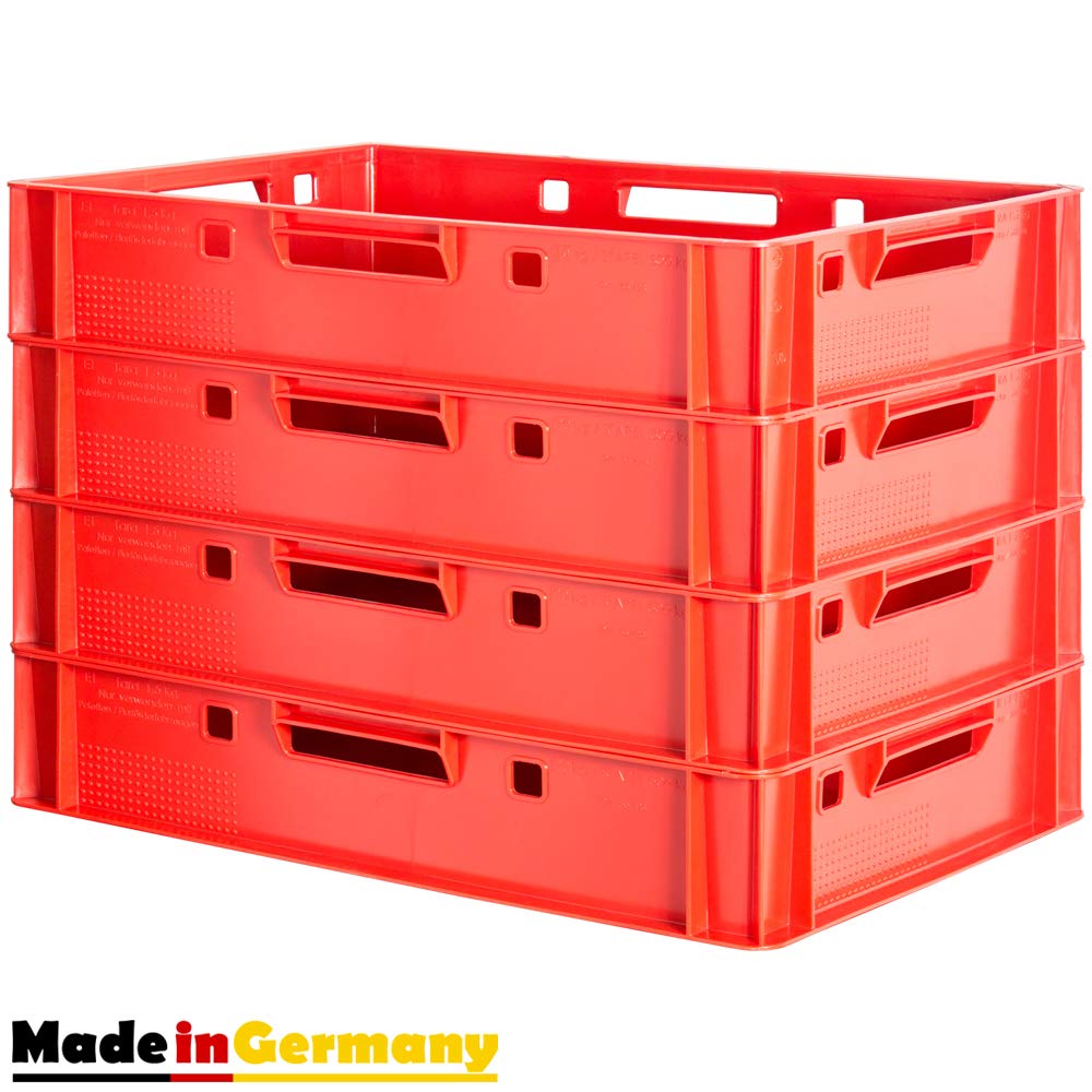 Euro Apilamiento de Plástico Caja Industrial Euro Caja Almacenamiento Eurobox E1 Kingpower, Número:4
