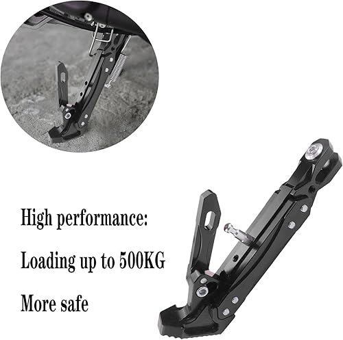 Vista 6 de Soporte de patas de motocicleta universal de aleación de aluminio de alta calidad, ajustable, para motocicleta, scooter, soporte de trípode