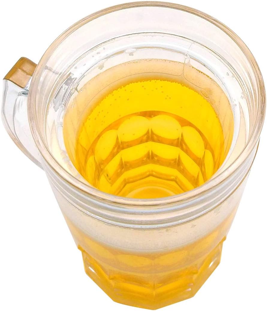 GARASANI 450ml Creative Double Mezzanine Summer Town Ice Spoof Fake Beer Mug Home Decoration Accessories Funny Novelty Cup Gift