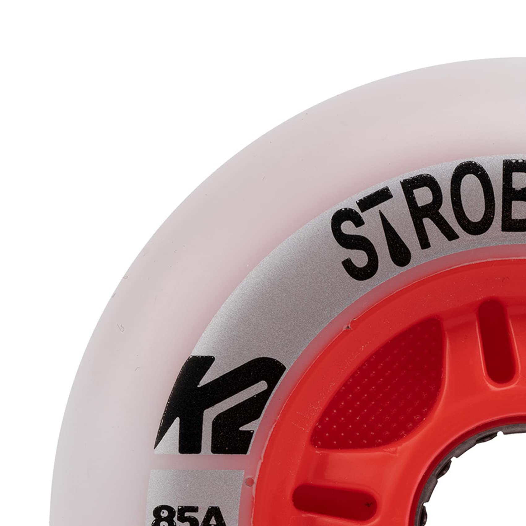 K2 Skate Strobe 90MM - 2 Pack Light Unisex – Erwachsenen Inline Skate Rollen — White — 30G3100