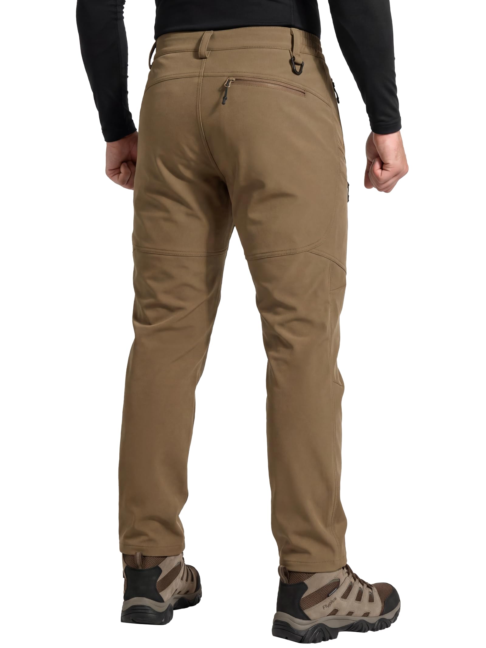 Winter Wanderhose Herren Softshellhose Wasserabweisend Winterhose Warme Thermo Fleece Gefüttert Snowboardhose