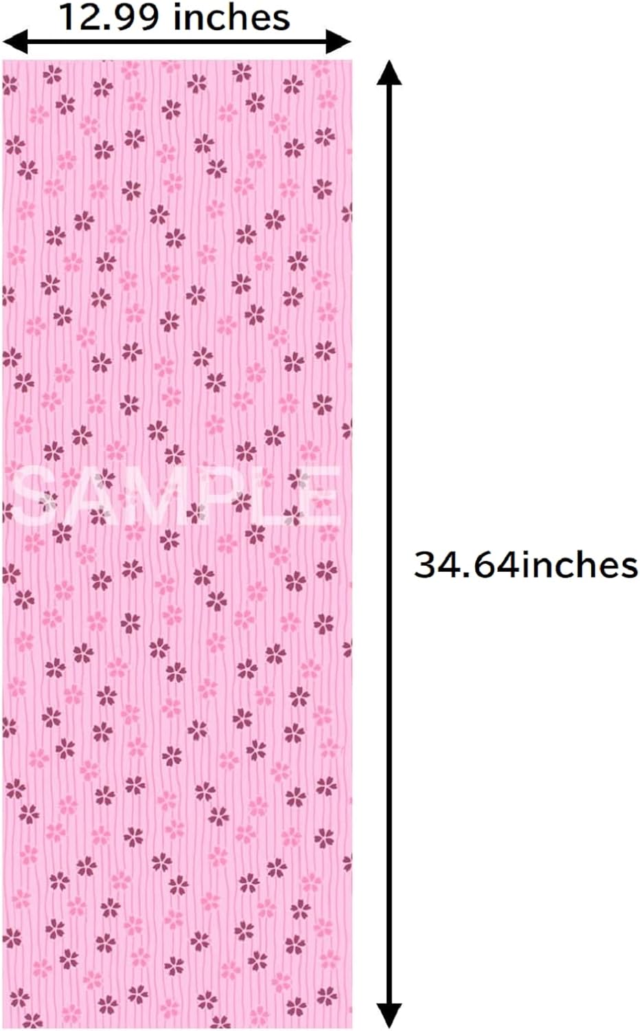 KOMESICHI irodori Japanese Traditional Towel Tenugui Red Pattern with Fray Prevention Processing Set of 3 with Tenugui Iroha (English Manual), 12.99 x 34.64 in