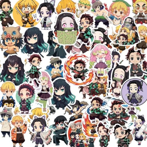 Image of Zesta Aesthetic Stickers for Laptop /Waterproof Anime Decal for Books /Vinyl Sticker for Fridge /Easy to Use Korean Car Sticker Kawaii Cute Stickers (Demon S)