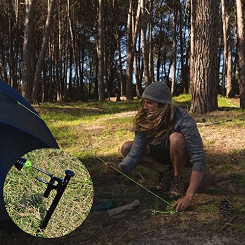 8 Pack Tent Stakes Heavy Duty 12 Inch Steel Tent Pegs For Camping Unbreakable And Inflexible #TOP4
