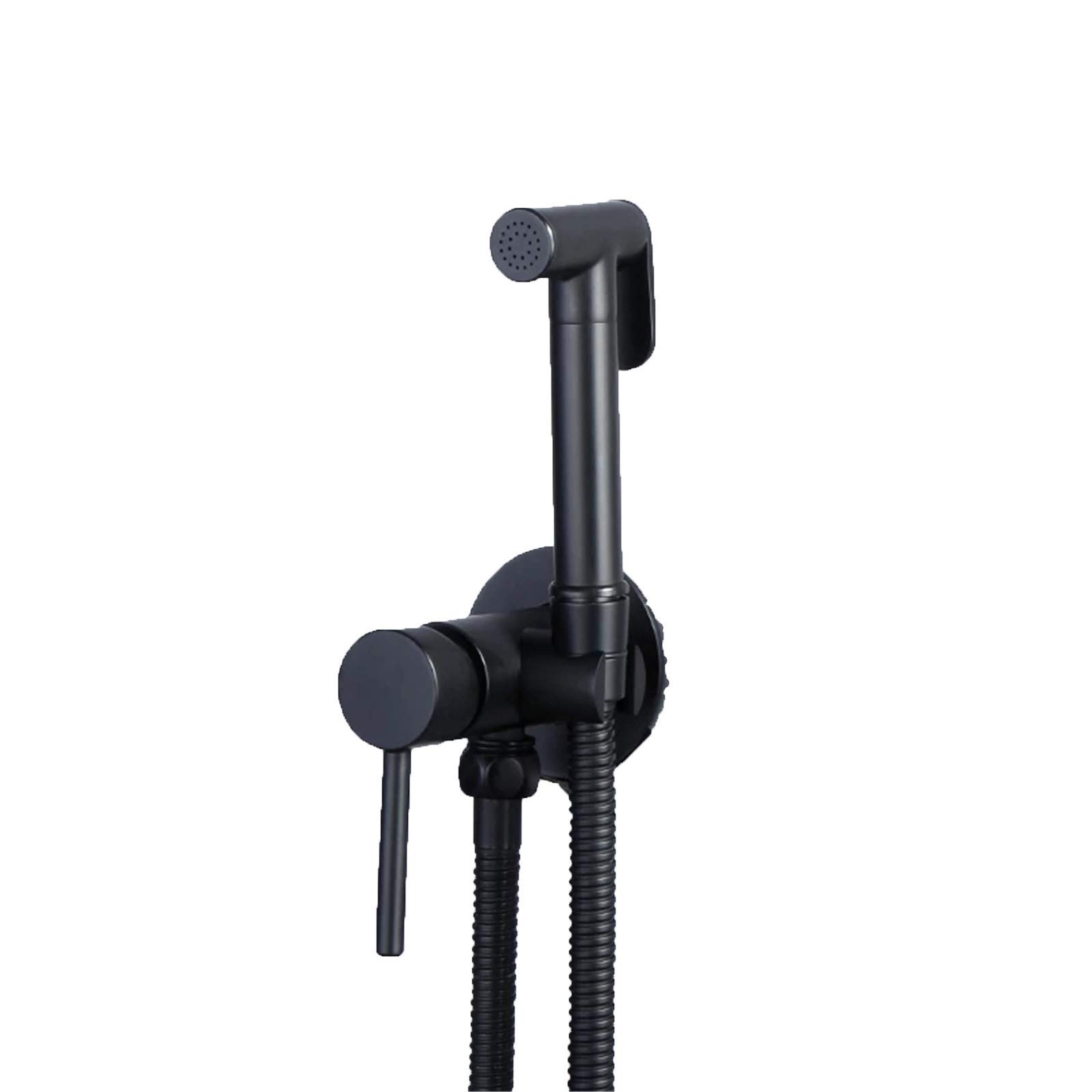 Robinet de douche Shattaf en laiton massif noir mat