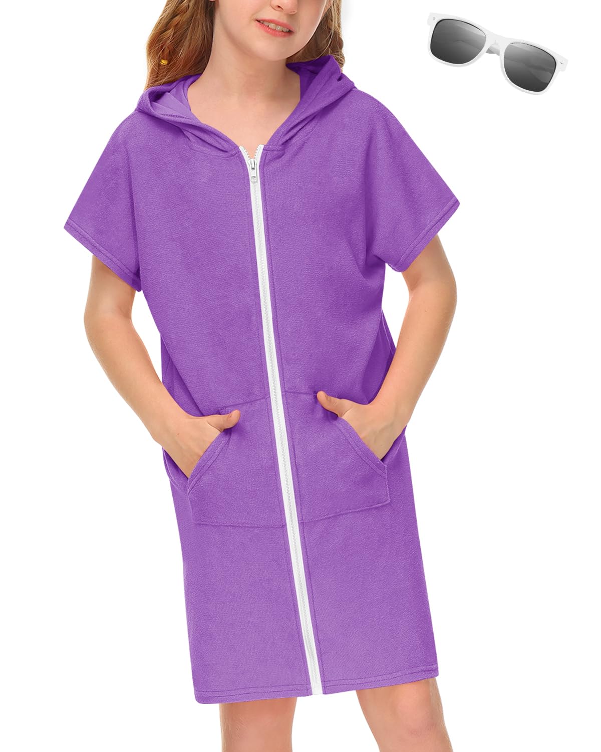 BesserBay Boys Girls Swim Cover Up Terry Cloth Swimwear