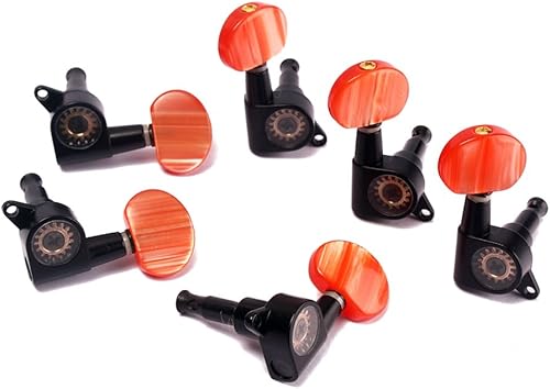 6 piezas de cuerdas Guitarras clásicas Guitarra Clásica Guitarra Negra Afinador Llaves de afinación Clavijas de afinación Clavijas de Guitarra
