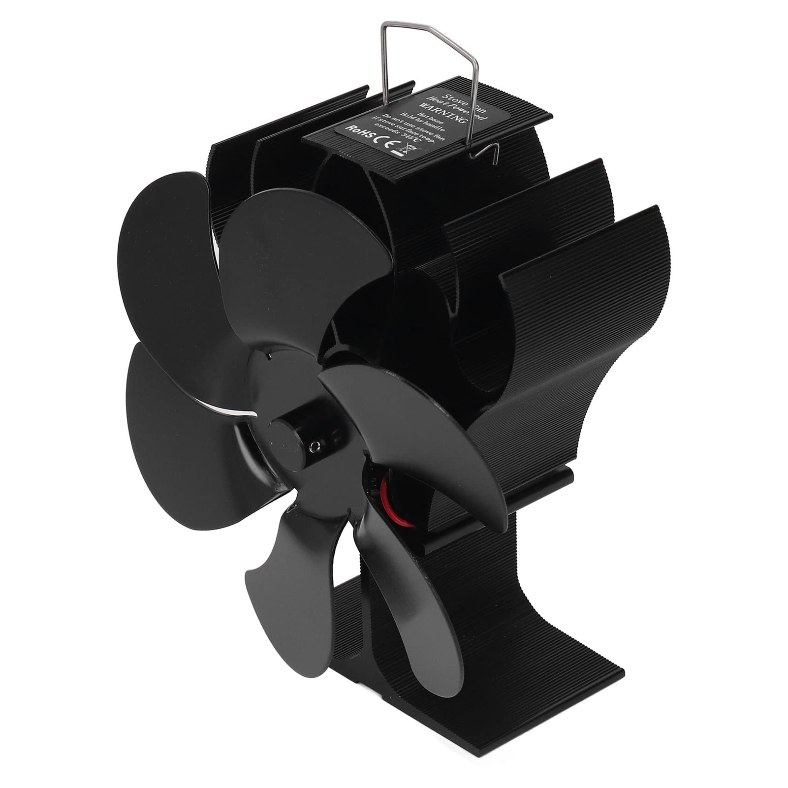 mingzhe Ventilatore per Stufa a Legna a 6 Pale con Funzionamento Silenzioso per Un'efficiente Distribuzione del calore. Alluminio 152 Mm