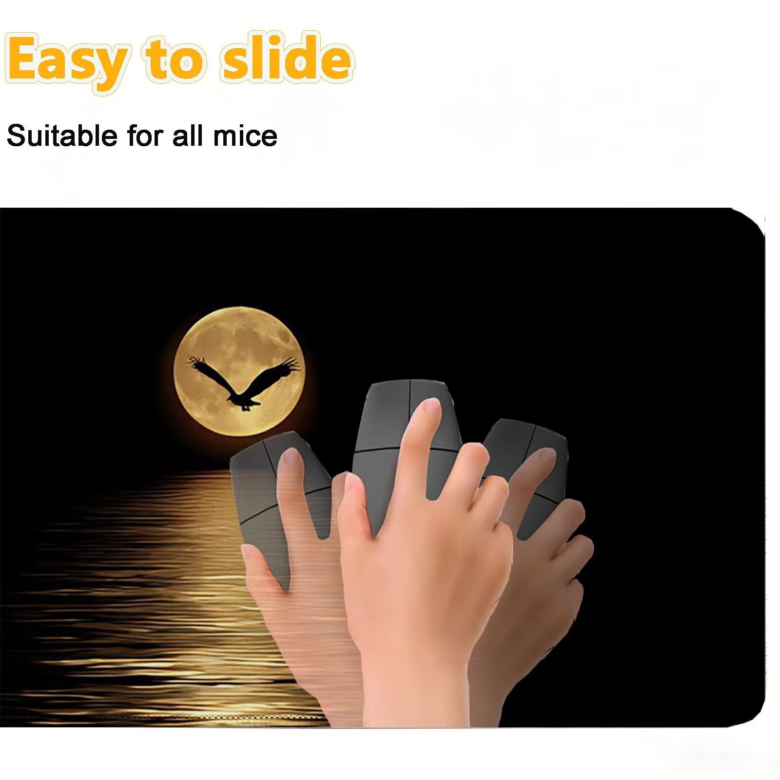 Tappetino Mouse 900x450mm | Superficie Ultra-Liscia | luna 0-z670