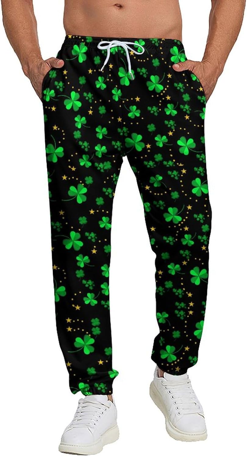 Sweatpants for Men Joggers Pant 3D Printed Sports Pants Workout Pants with 2 Side Pockets