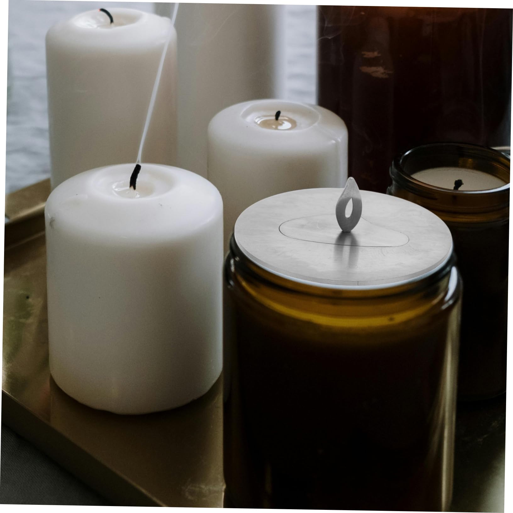 Amazon.co.jp: MUCKLILY ステンレス製キャンドル消火器 耐久性のある