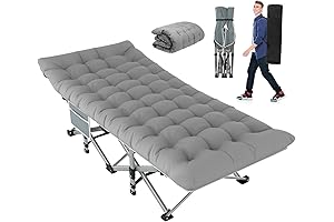 Slendor Sleeping Cot for Camping with Comfortable Mattress