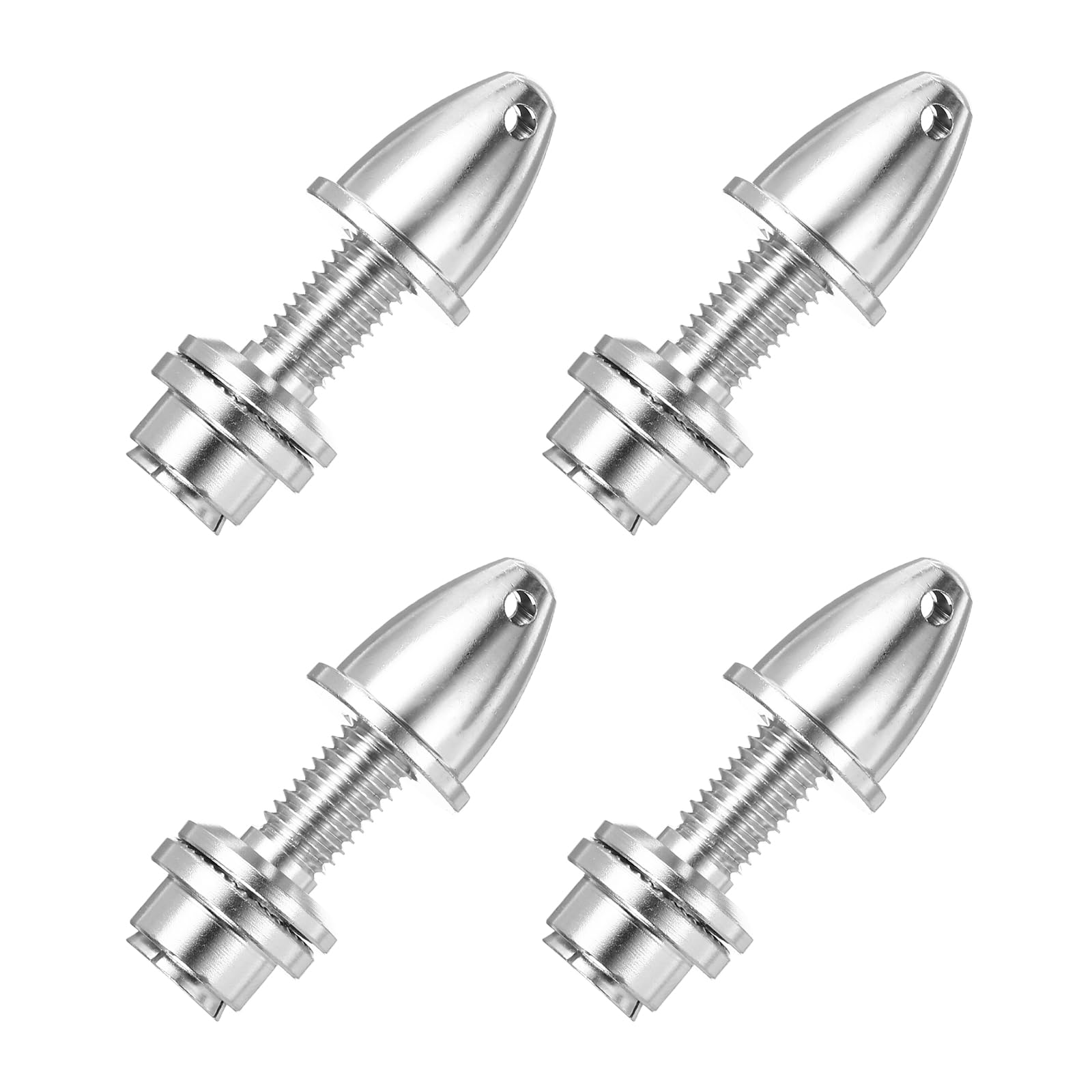 sourcing map Propeller Adapter RC Plane Airplane Spinners, 5mm Aperture and 8mm Output Axle Propeller Adapter Saver for Shaft Brushless Motor Speed Controllers, Pack of 4