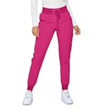 Monarch Uniforms Womens Jogger Scrubs Ribbed Jogger Scrub Pants for Women