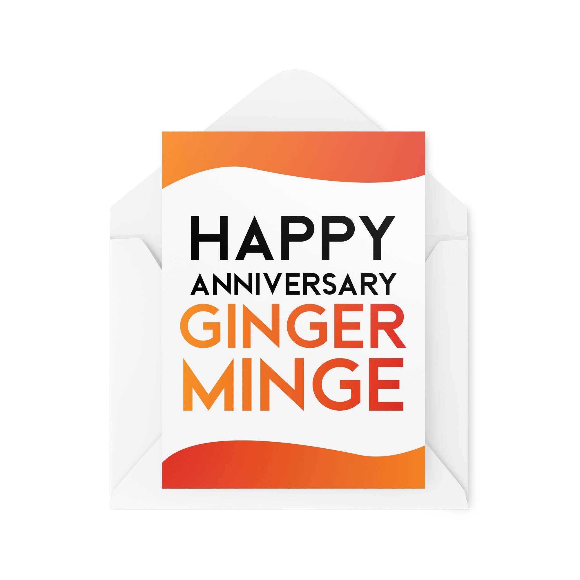 Funny Cards Happy Anniversary Ginger Minge Best Friend Card Wedding Greeting Witty Humour Laughter Banter Joke Fun CBH66