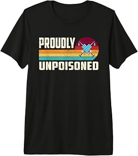 Proudly Unpoisoned Antivax No Vax Anti Vaccine Vintage Retro Premium Tri-Blend T-Shirt