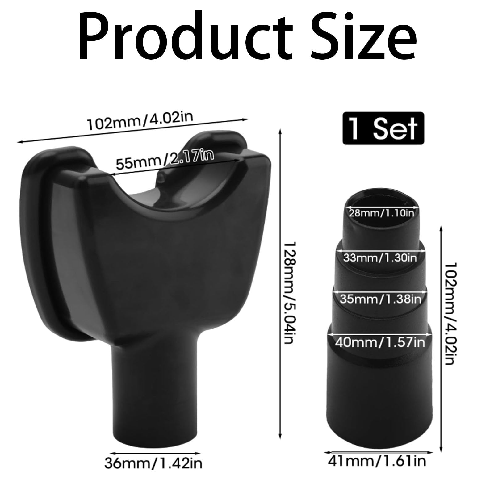 2 Pcs Drill Dust Collector, Xtra Hand Dust Extraction, Dust Catcher for Drill,Black Drill Dust Catcher for Removing Debris and Dust in Drilling - Image 2