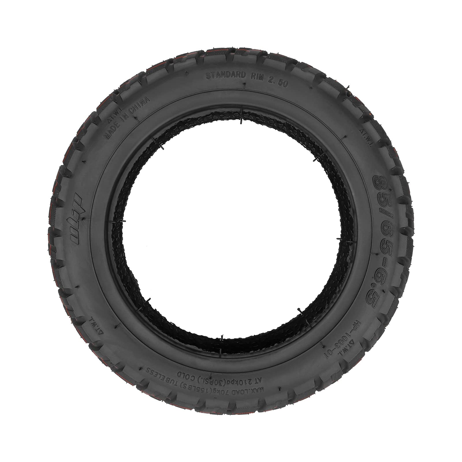 Neumático sin cámara de goma a prueba de explosiones de 10 pulgadas 85/65-6.5 10 pulgadas de repuesto para Ninebot Segway scooter autoequilibrante, Xiaomi Mini Pro Hoverboard eléctrico Scooter