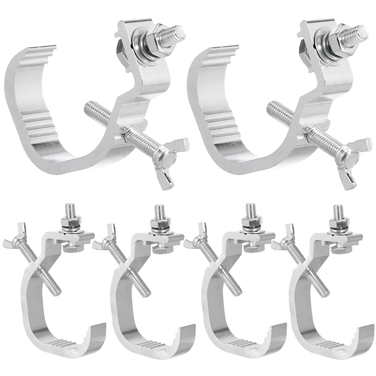 Crochets De Serrage En Aluminium Pour Éclairage De Scène 12X1X12Cm Pinces Réglables Pour Lumières De Scène Stables Et Sécurisées Accessoires Sono Dj Pour Installation Facile
