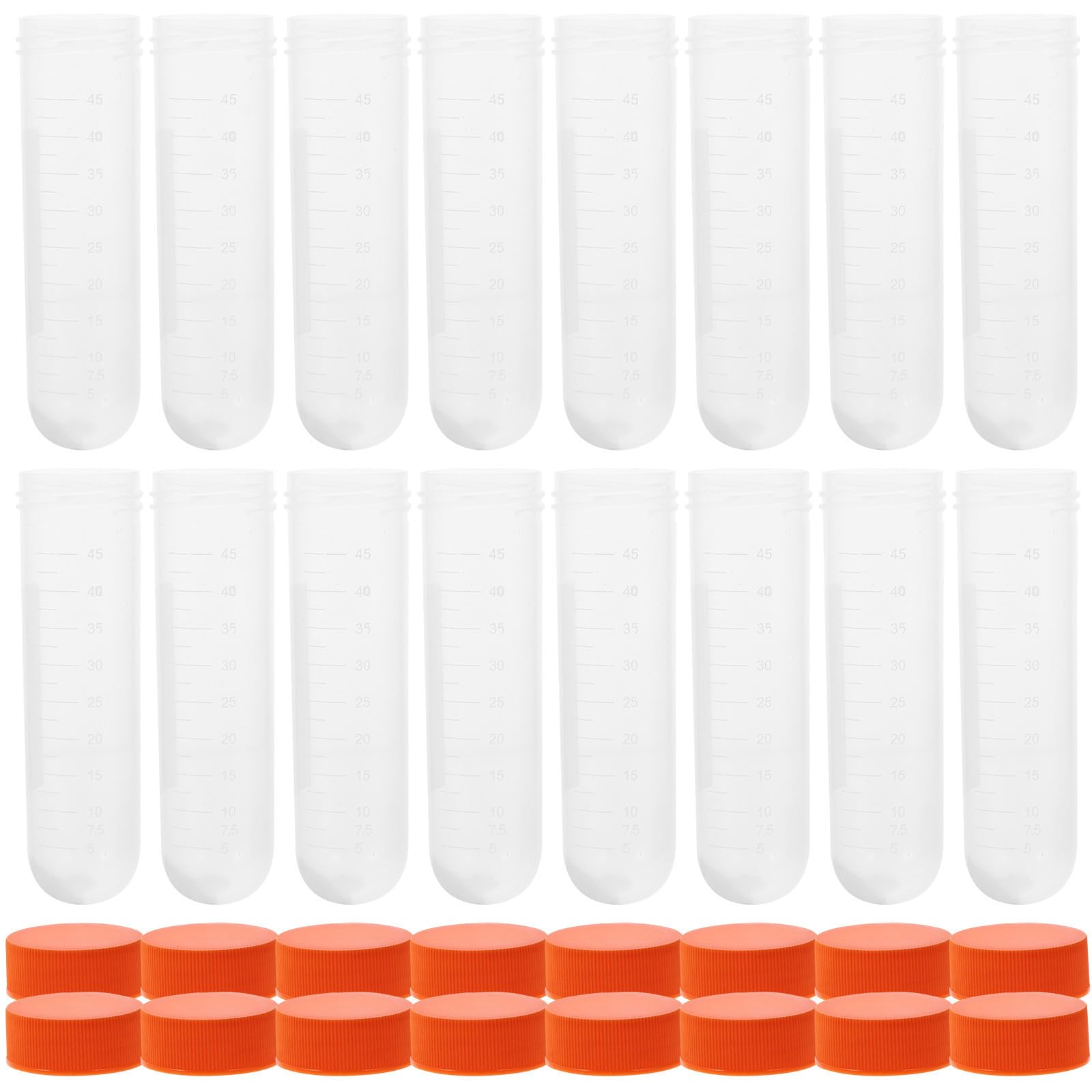 100 Piezas Tubo de Centrífuga de 50ml con Tapa de Rosca