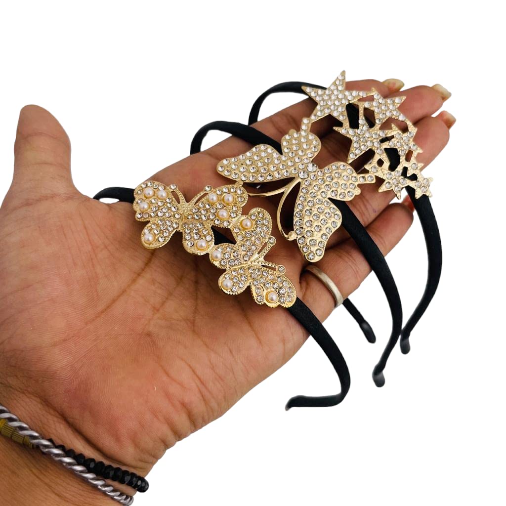 3 PCS Butterfly Hairband Hollow Butterfly Headband Gold Star Headpiece Boho Insect Headdress Prom Hair Jewelry for Women Girls Hair Accessories (B0C663XYKV) Amazon Price History, Amazon Price Tracker