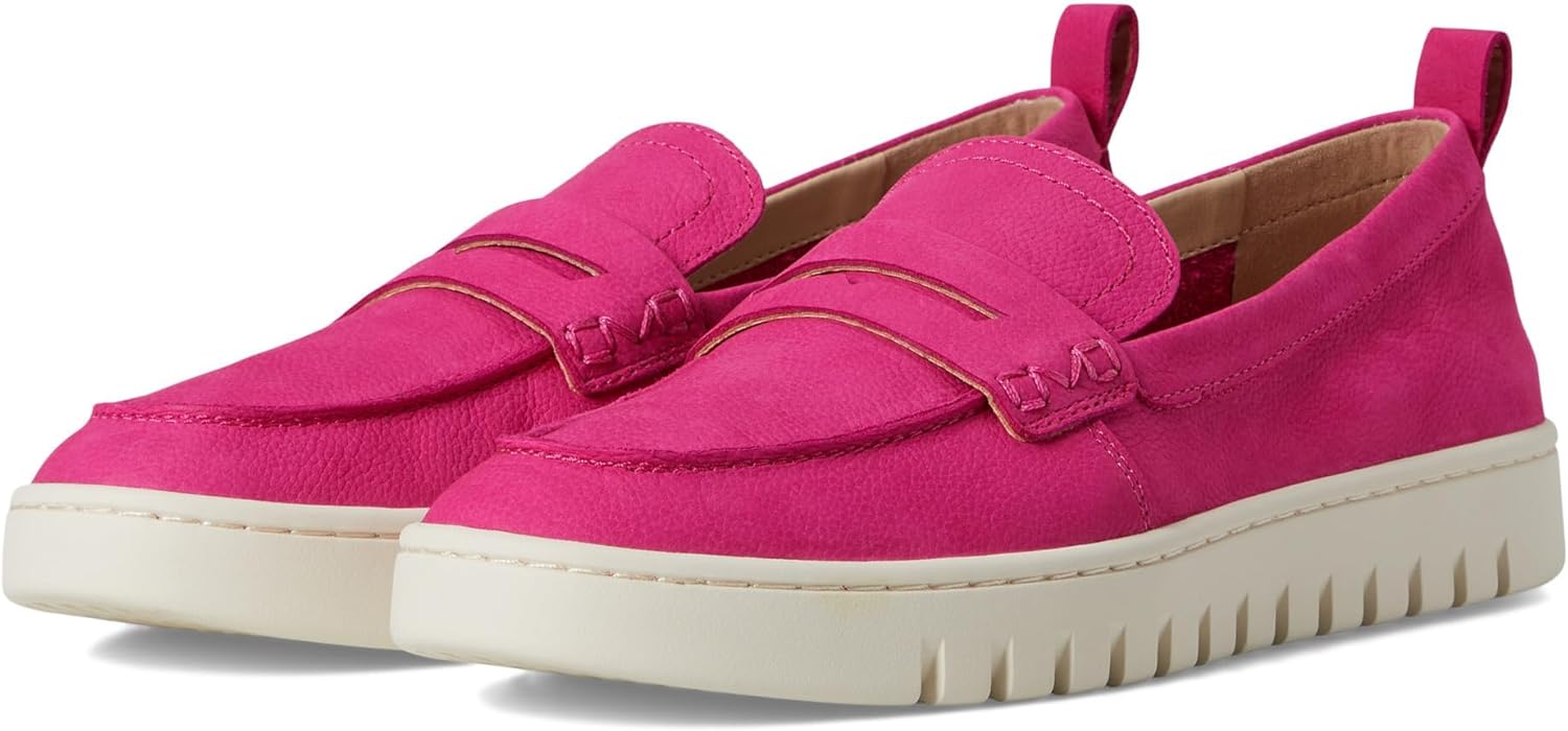 Vionic Women Uptown Slip-On Beetroot Leather 6 Wide