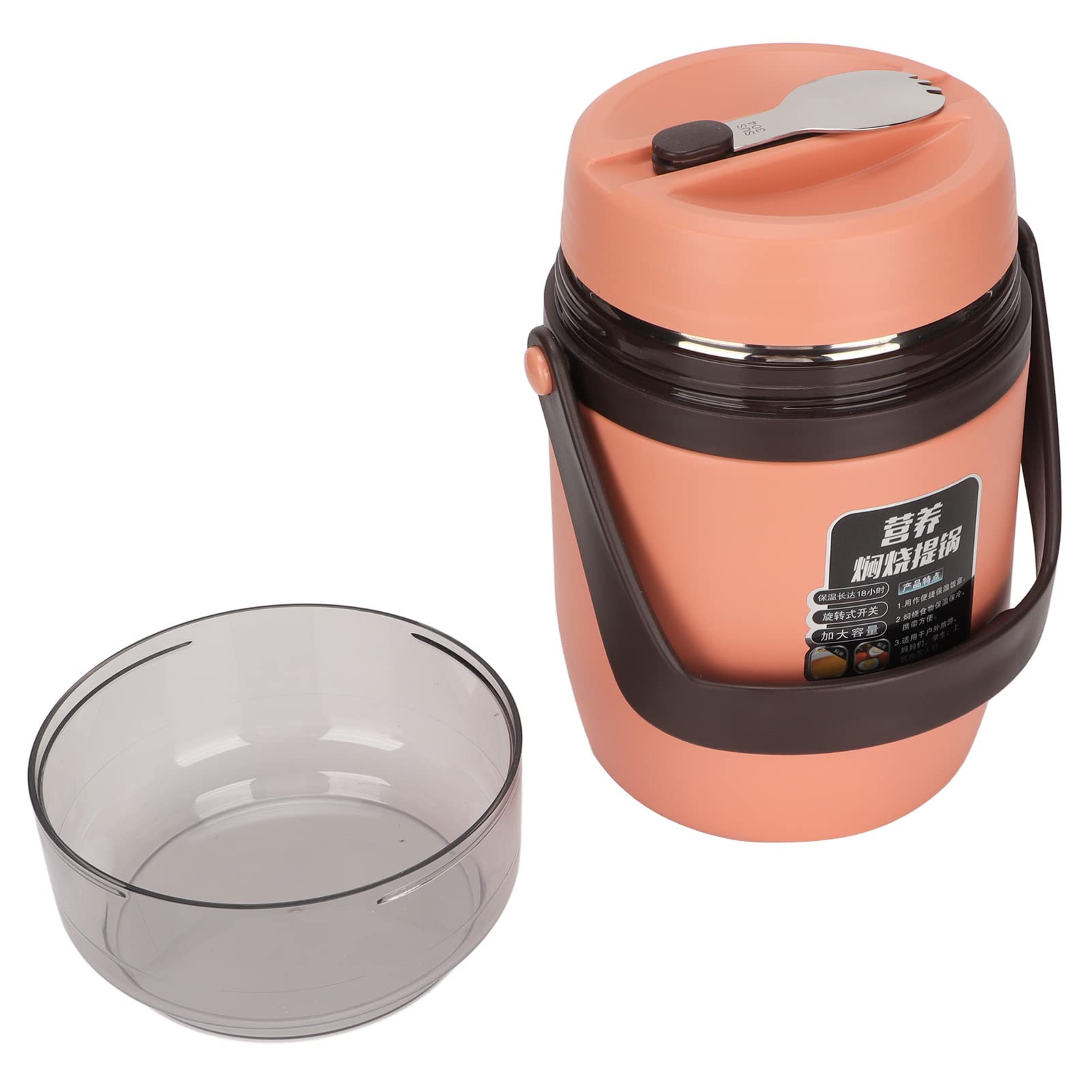 Recipiente Para Alimentos Con Aislamiento Al Vacío, Tarro Para Alimentos Con Aislamiento De 3 Niveles Y 2 L, Fiambrera Térmica De Acero Inoxidable Con Aislamiento Al Vacío