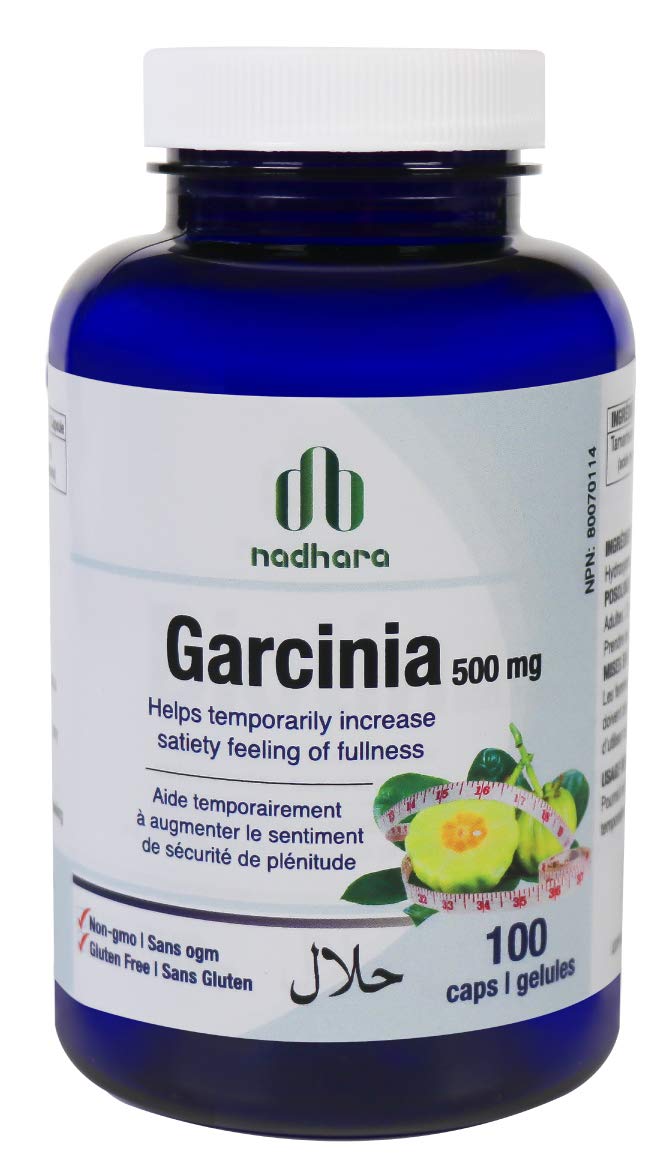 Nadhara Garcinia Cambogia Pure 60% HCA,100 Capsules per bottle