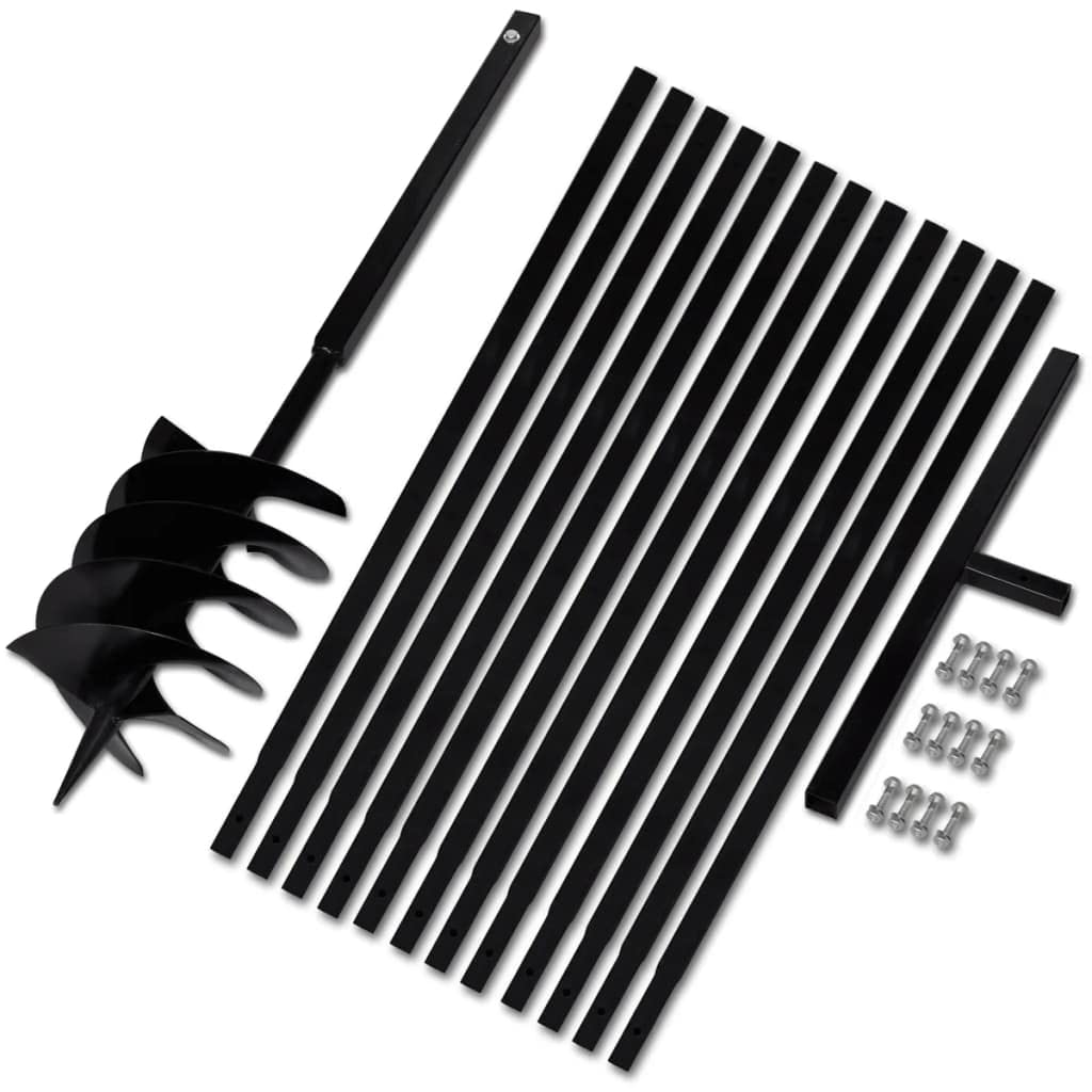 SKM Ground Drill with Handle 200 mm with Extension Tube 13 m Steel (Weight-21KG)