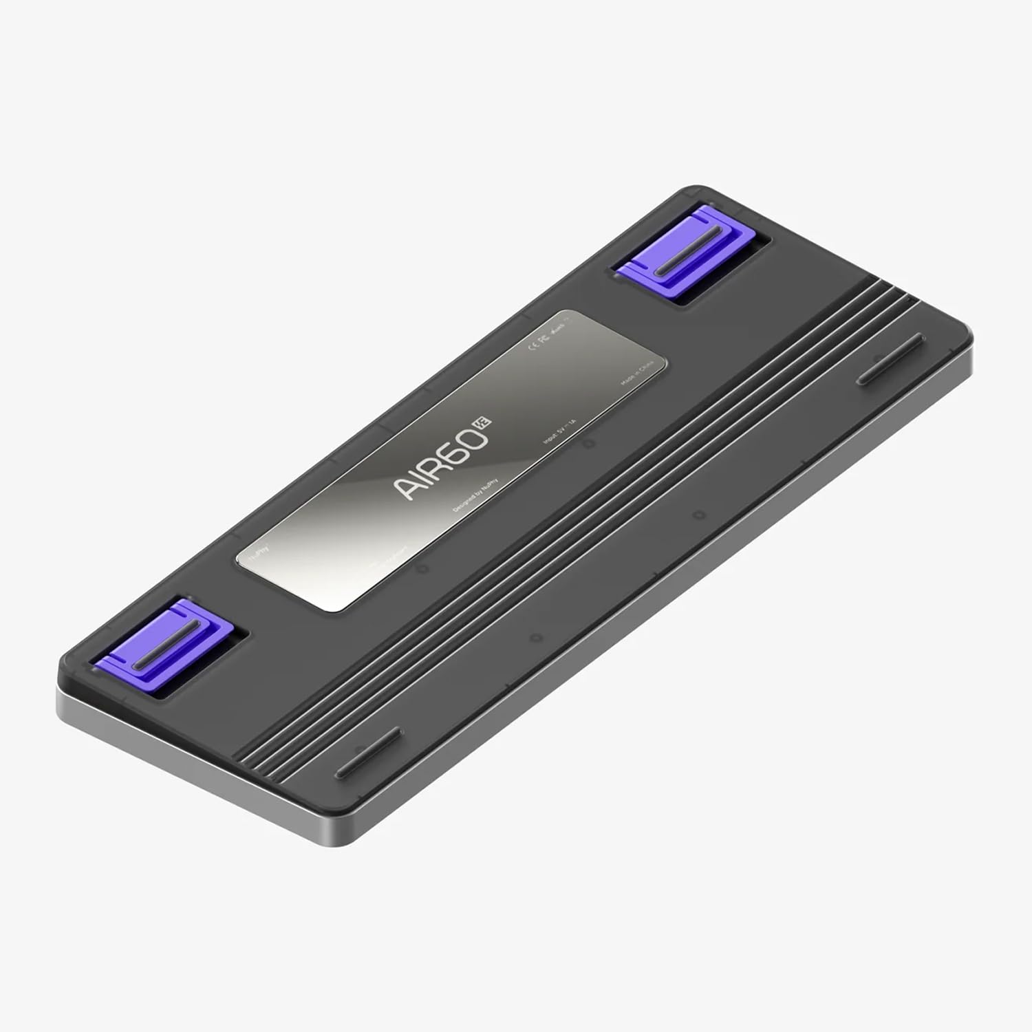 nuphy Air60 HE - Tastiera da gioco con interruttore magnetico, 61 tasti, compatta al 60%, punto di azionamento regolabile, frequenza di polling 8K Hz, interruttori effetto Hall Keyboared interruttore