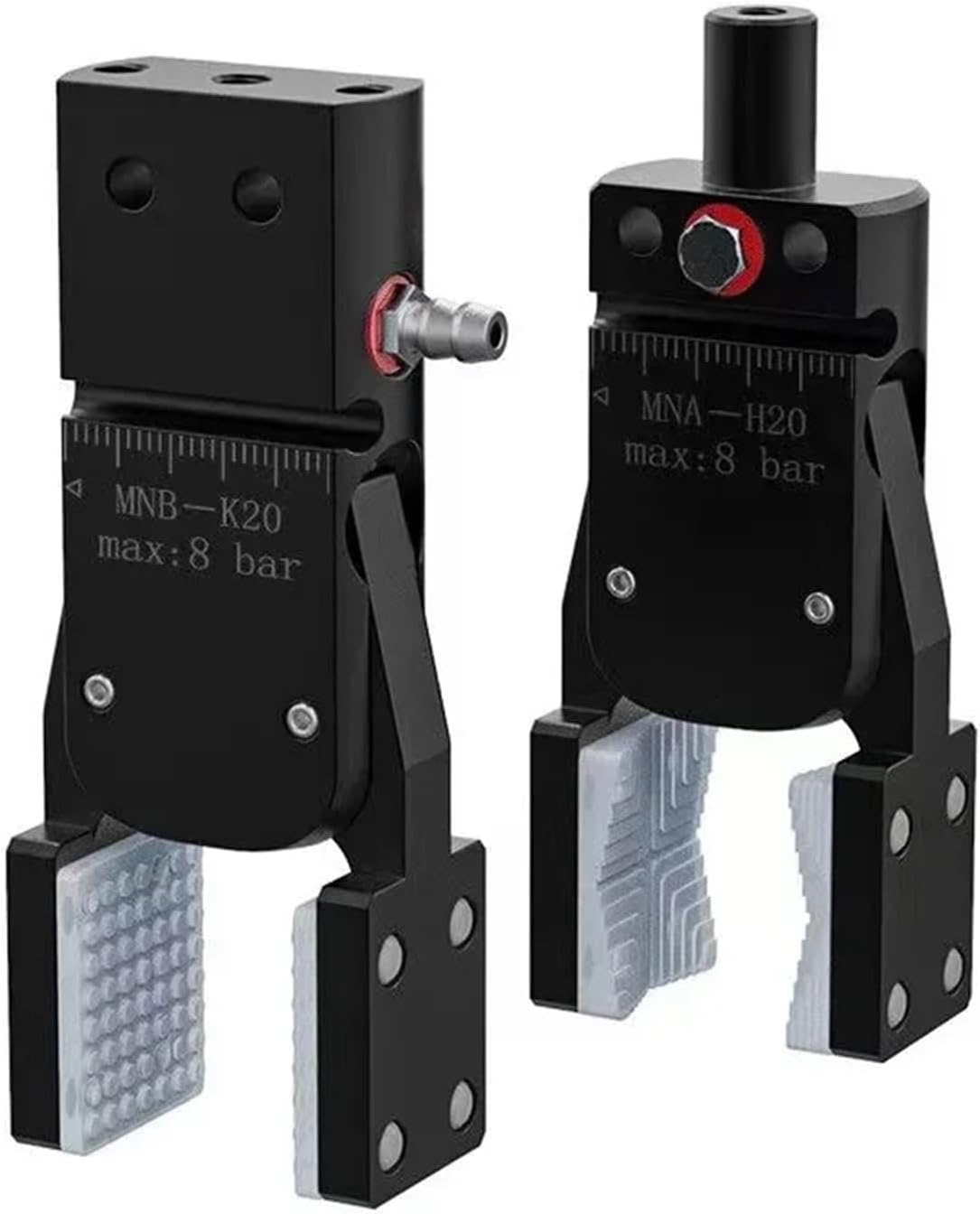 1pcs with MINIB Sensor Flat Patch and Wide Open Grab Air Cylinder Robotic Pneumatic Mini Robot Gripper Clamp(MNB-K25)