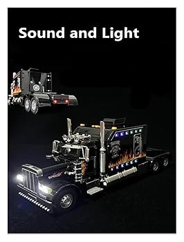 Amazon.co.jp: ミニカーのおもちゃ 1/24 合金トレーラートラック