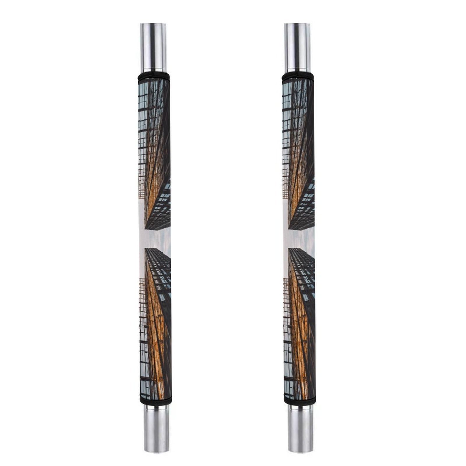 Adfgyerh Style Skyscraper Looking Up At Sky Refrigerator Door Handle Covers 2 Pcs, Refrigerator Handle Covers Non-Slip Fridge Handle Covers For Oven Microwave Dishwasher Appliance Door Sleeves