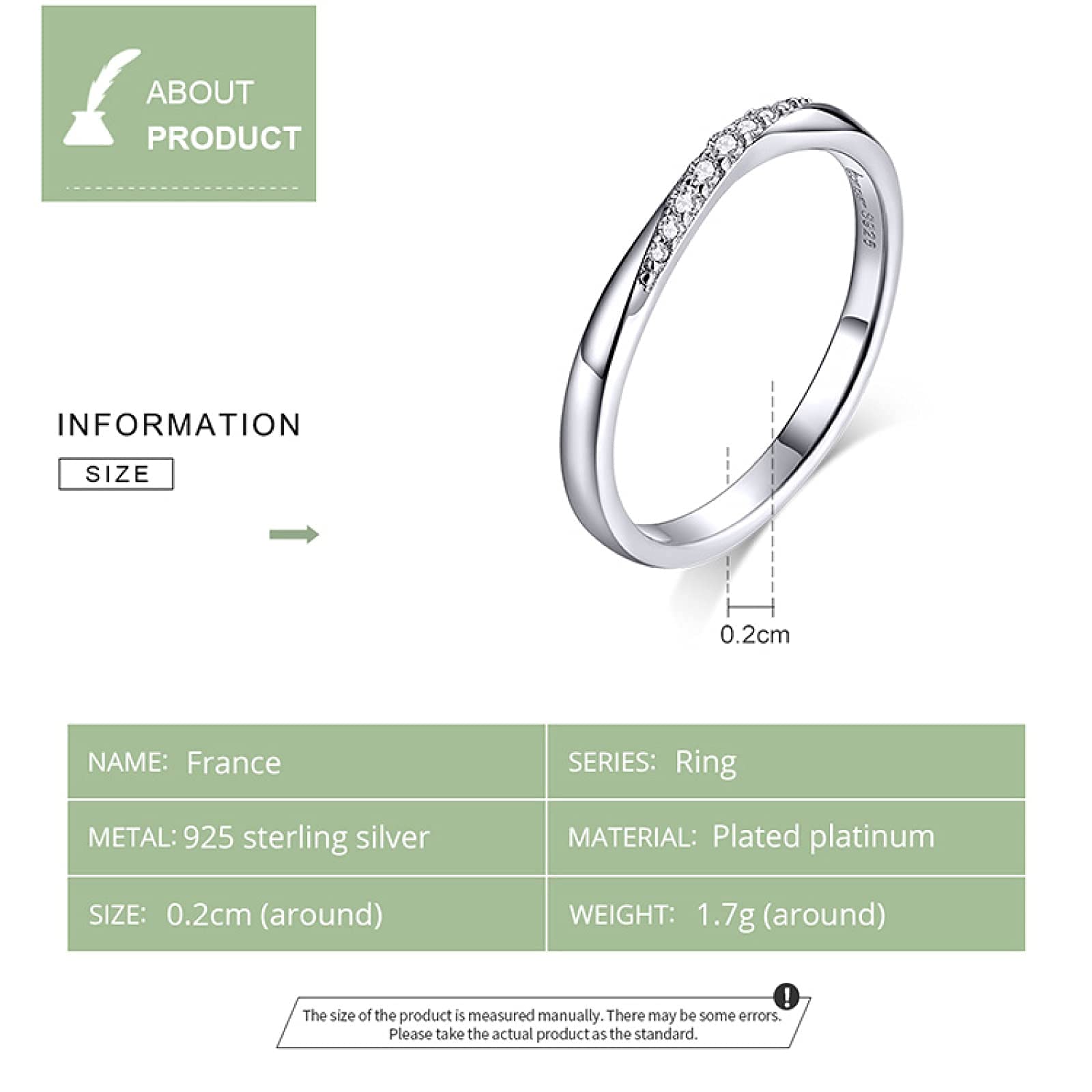 WXKAGF Sterling Silber 925 Ringe Schillernde Zirkonia Fingerringe für Frauen Hochzeit Schmuck Chic Stilvoll