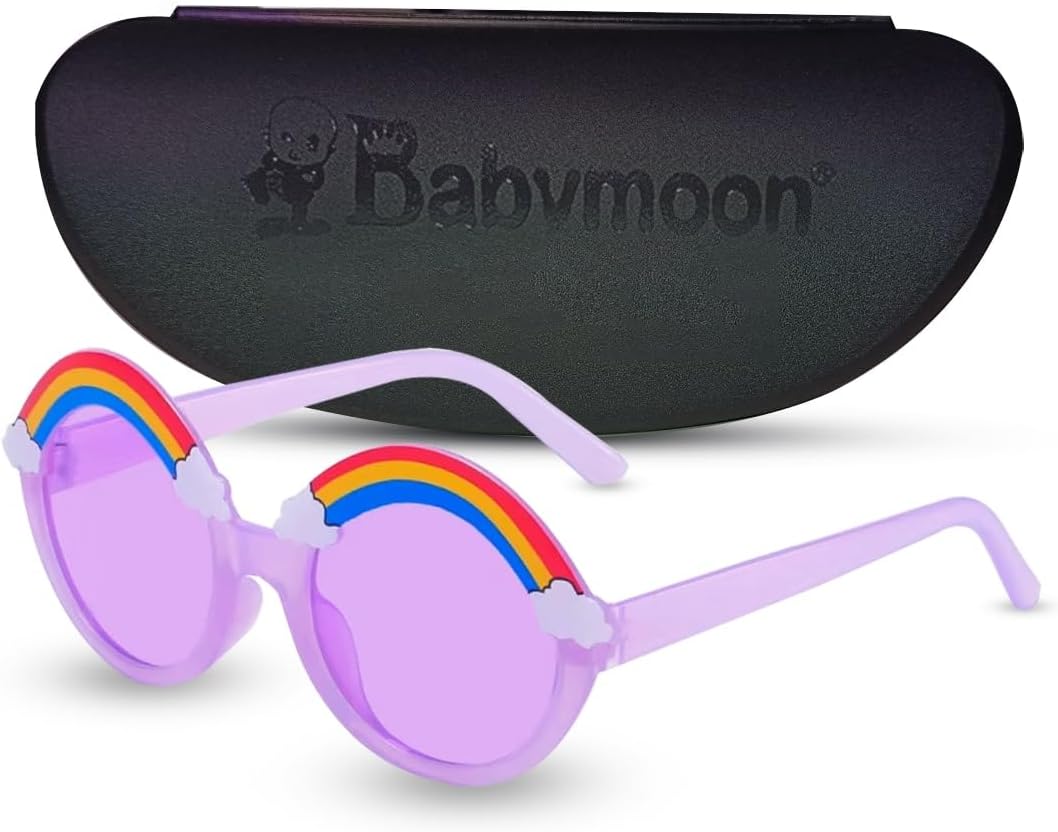 BabyMoon Kids Unicorn Shaped Summer Sunglasses Goggles For Baby Girls & Boys | 2-8 Y | Purple