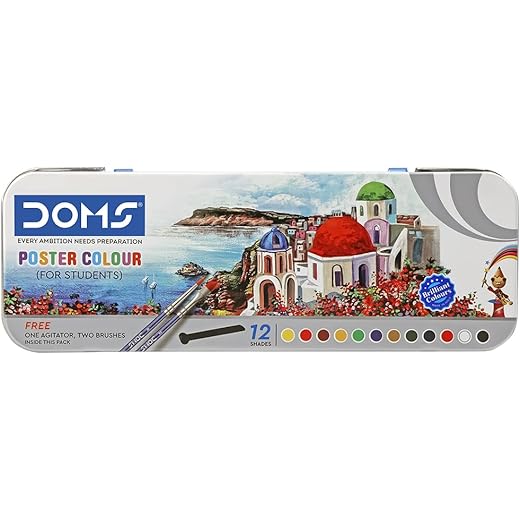 Doms 12 Shades Poster Colours Pack of 1