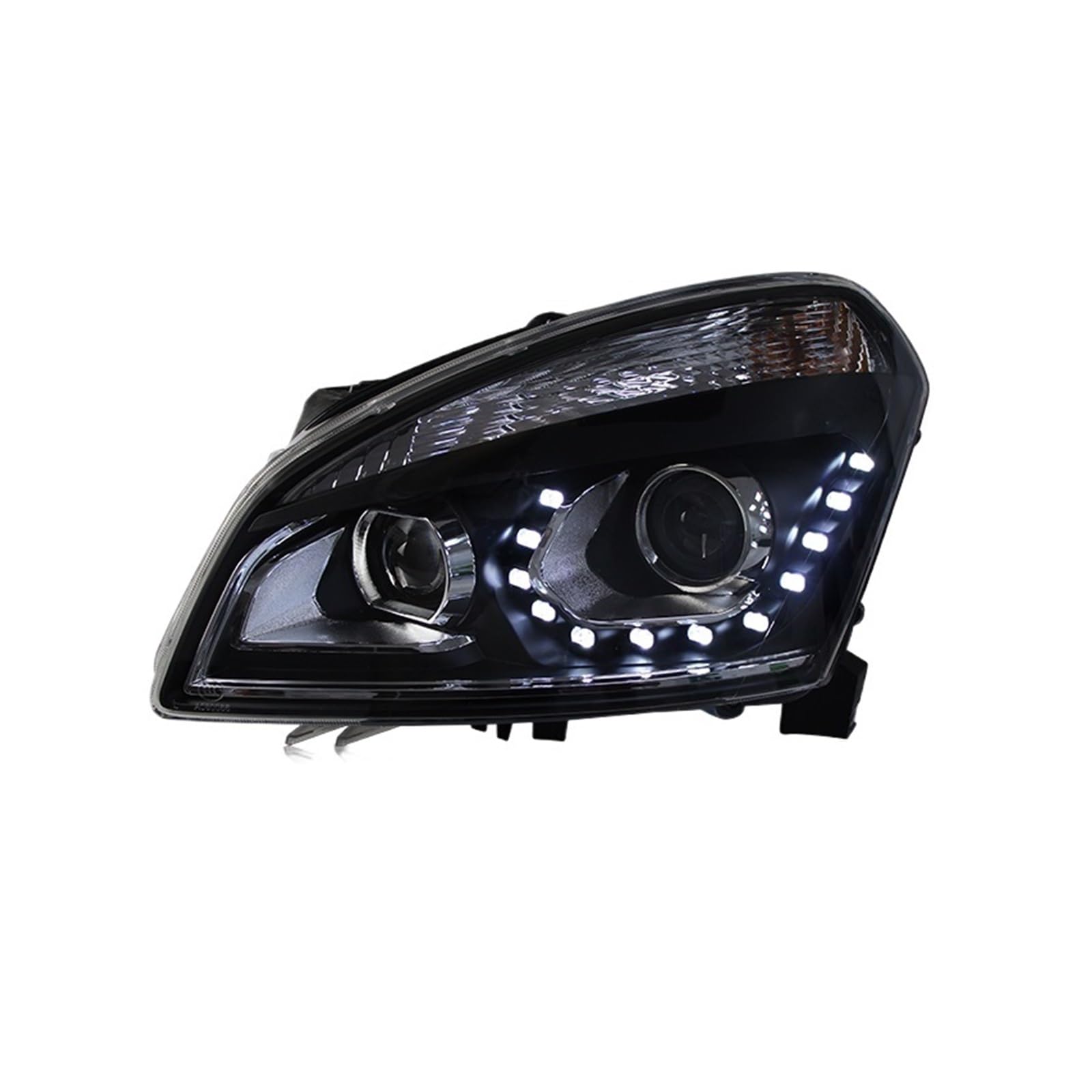 Faro Anteriore per Nissan Qashqai 2008-2015, fari modificati con Doppia Lente DRL, luci diurne ad Angolo, fari Anteriori, assemblaggio Auto.