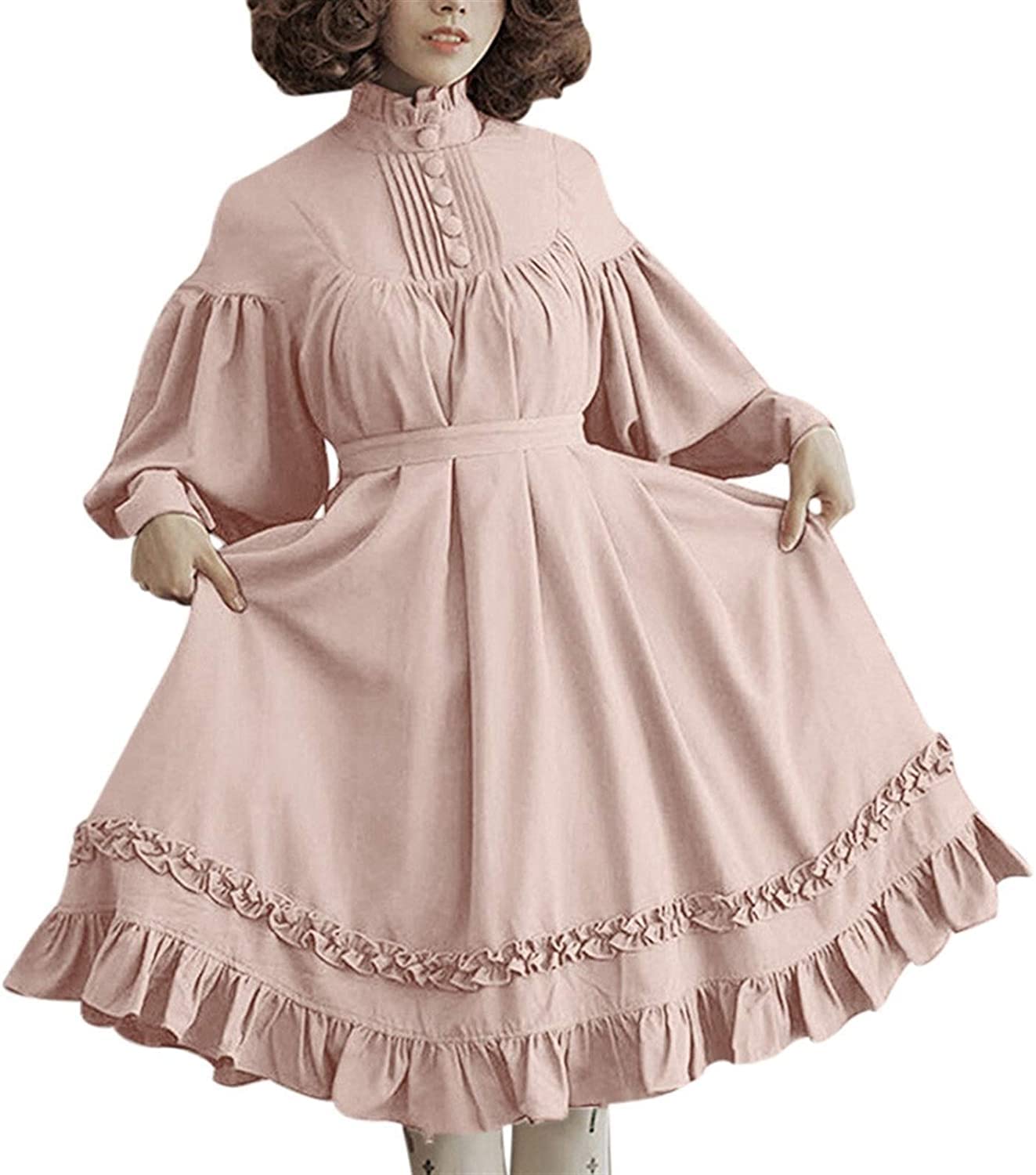 Robe Lolita ample à manches longues en dentelle pour vos sorties élégantes