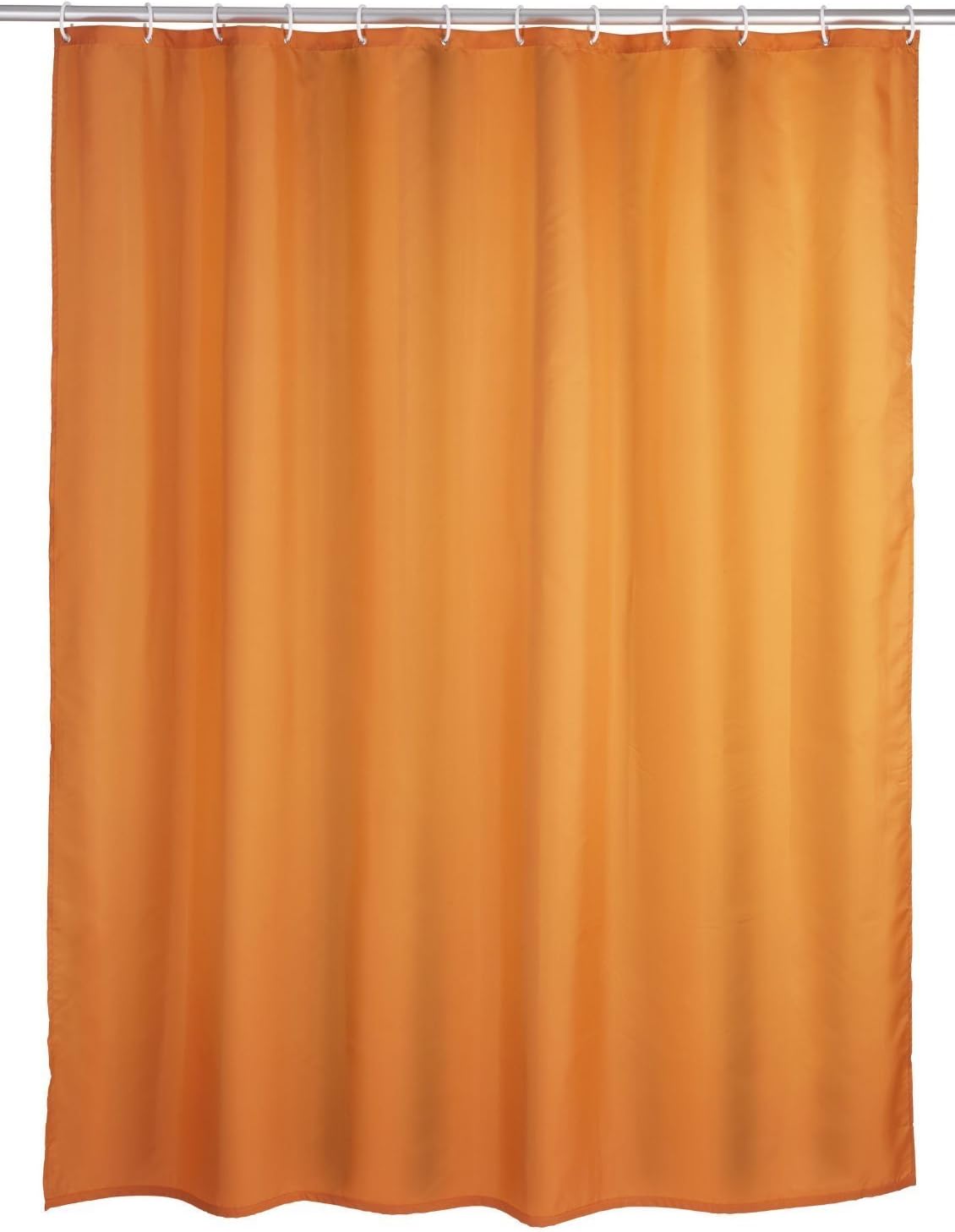 beytug Plain Orange Extra Long and Wide Fabric Bathroom Shower Curtain