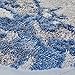 SAFAVIEH Horizon Shag Collection Area Rug - 5' Round, Grey & Blue, Modern Abstract Design, Non-Shedding & Easy Care, 2-inch Thick Ideal for High Traffic Areas in Living Room, Bedroom (HZN890G)