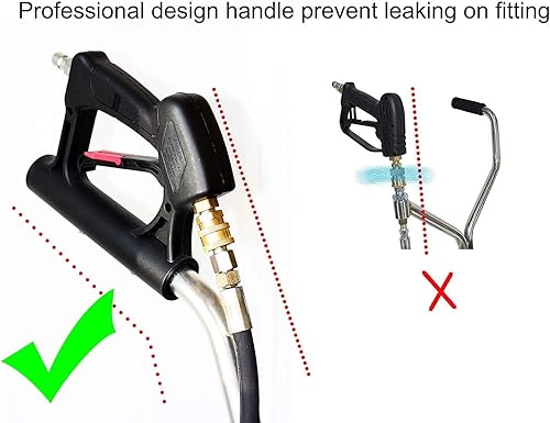Miniatura 7 de CANPUMP Limpiador de superficies planas de acero inoxidable de 18 pulgadas para lavadora a presión eléctrica