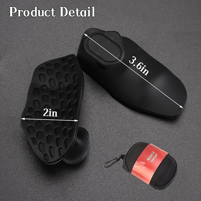 Image of Gym Grips Weight Lifting Grips, Ergonomics Workout Rubber Fingerless Anti-Slip Rypt Grip Hand Protector Gloves for Exercise, Weight Lifting, Dumbbell