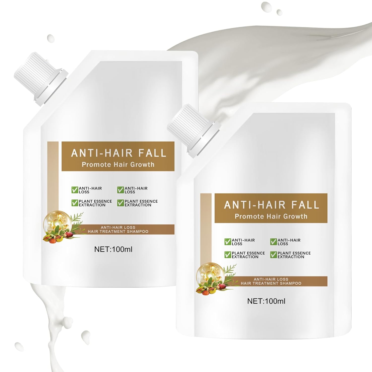 2 PCS Anti Hair Loss Shampoo,Promote Hair Growth, Moisturizi...