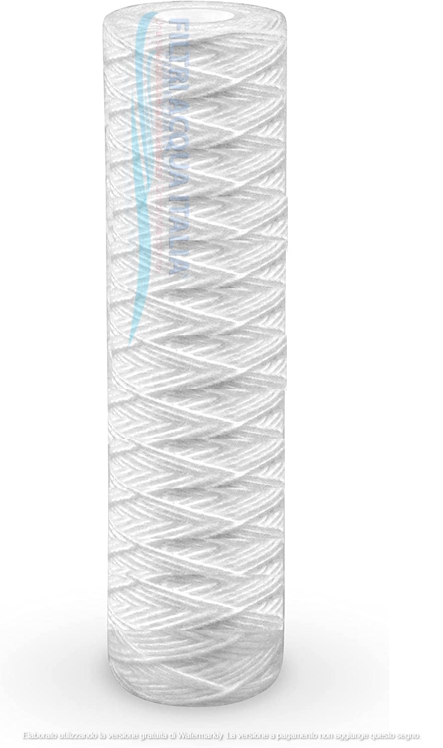 CARTUCCIA FILTRO FILO AVVOLTO 10 POLLICI MICRON 1 POLIPROPILENE SEDIMENTI SET 3 PEZZI