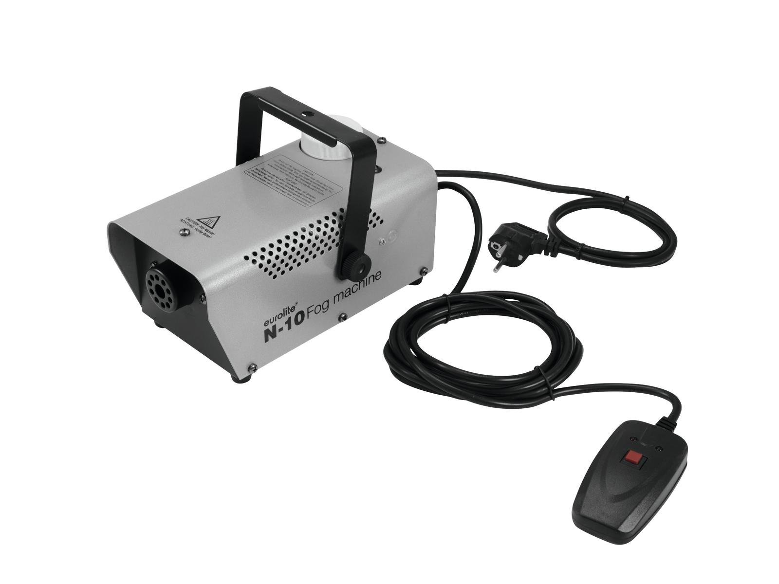 Macchina del Fumo Eurolite N-10 400W con Telecomando Cablato, Fog Machine Compatta per DJ, Feste e Piccoli Eventi, Serbatoio 0,3L, Riscaldamento Rapido