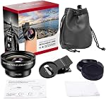 APEXEL Universal Phone Cameras Lens Kit 0.45X Wide Angle Lens 140°+ 12.5X Macro Lens Clip-on iPhone Lens for iPhone 8 7 6 Plus Samsung and Most of Android Smartphone